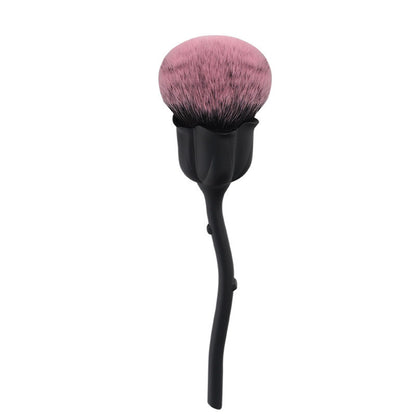 Rose makeup brush