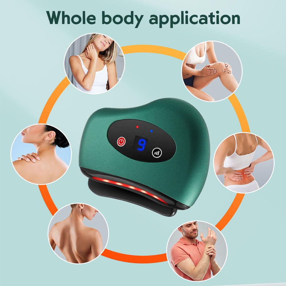 Heating Vibration Back Facial Massager