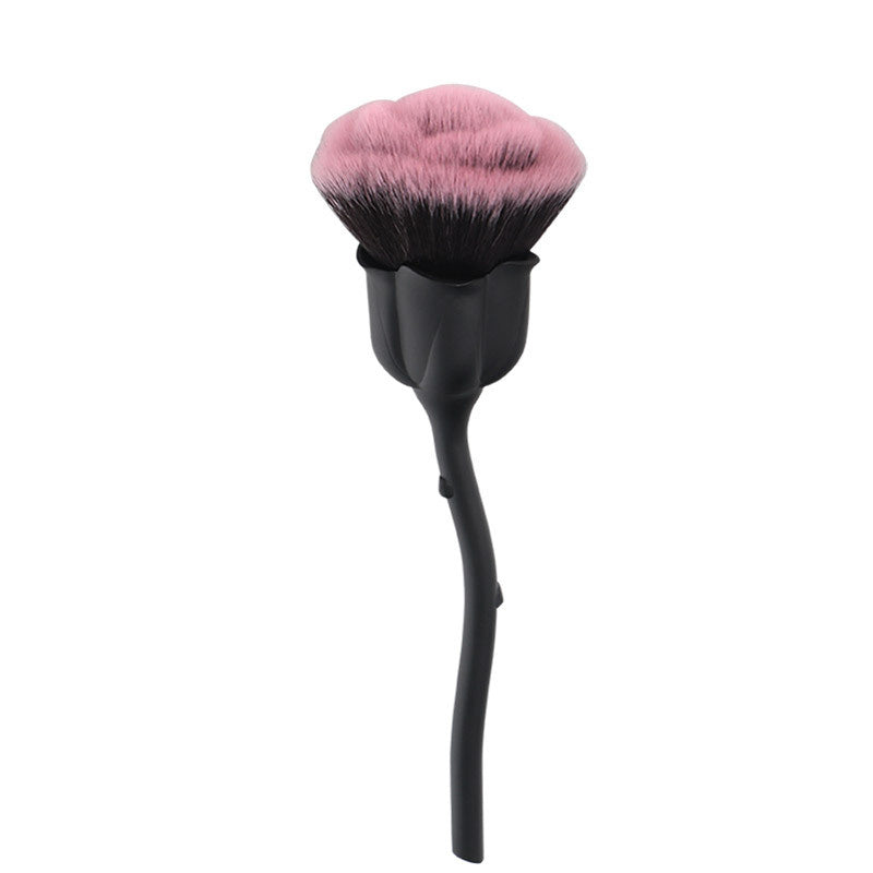 Rose makeup brush