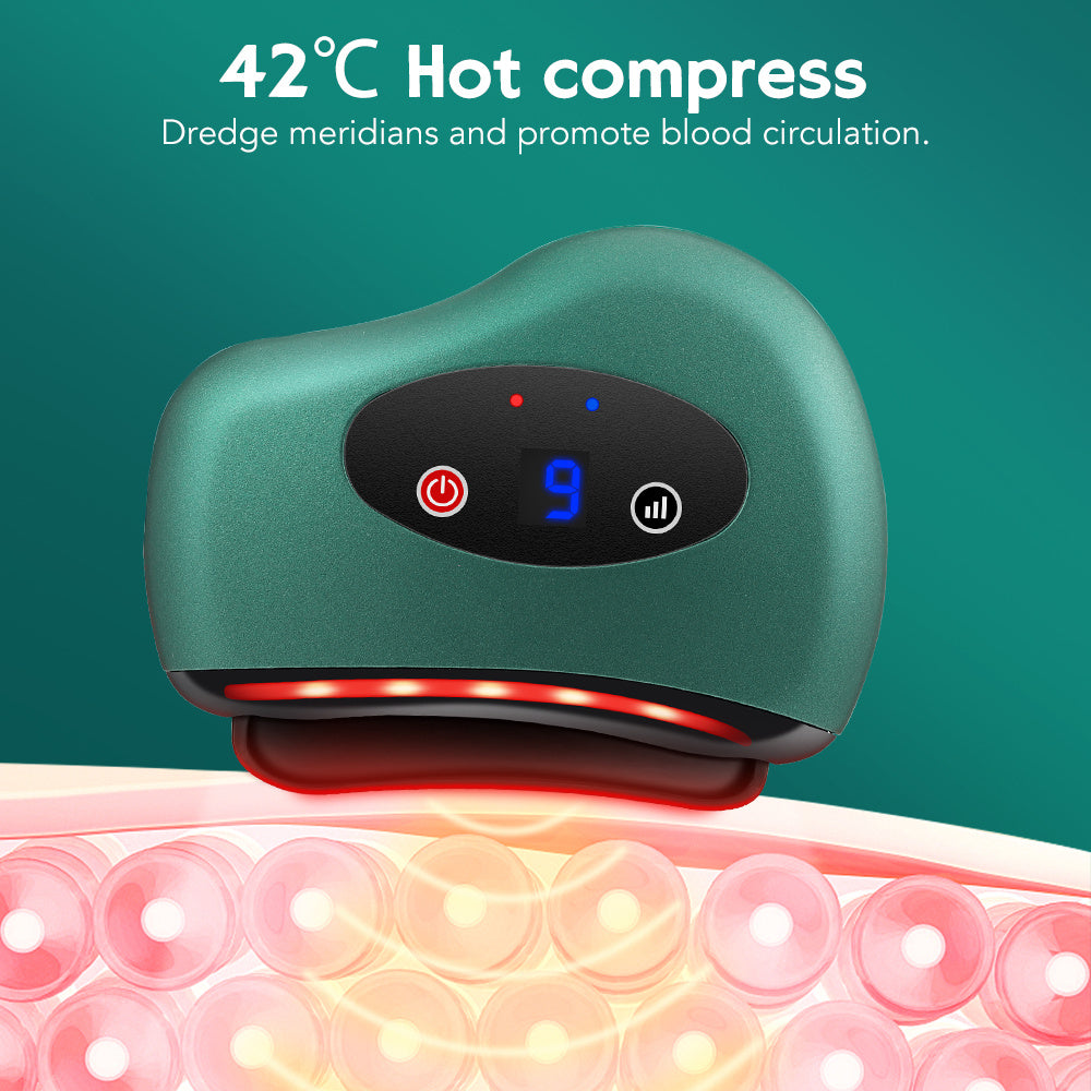 Heating Vibration Back Facial Massager