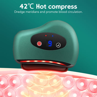 Heating Vibration Back Facial Massager